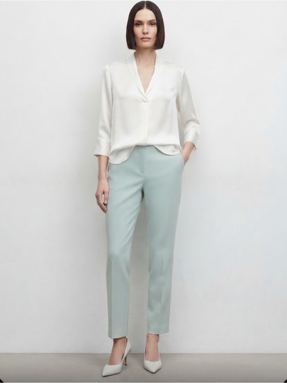 KASPER Sea Glass Green Dress Pants Size 18 NWT